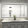 Chery  Industrial LED Bathroom Vanity Mirror for Wall, Backlit + Front-Lighted, Dimmable 36x72 L001B18191